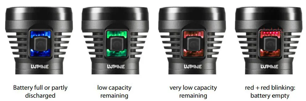 LUPINE Betty TL2 Flashlight Instruction Manual - Battery warning