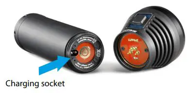 LUPINE Betty TL2 Flashlight Instruction Manual - Charging socket