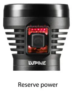 LUPINE Betty TL2 Flashlight Instruction Manual - Reserve power