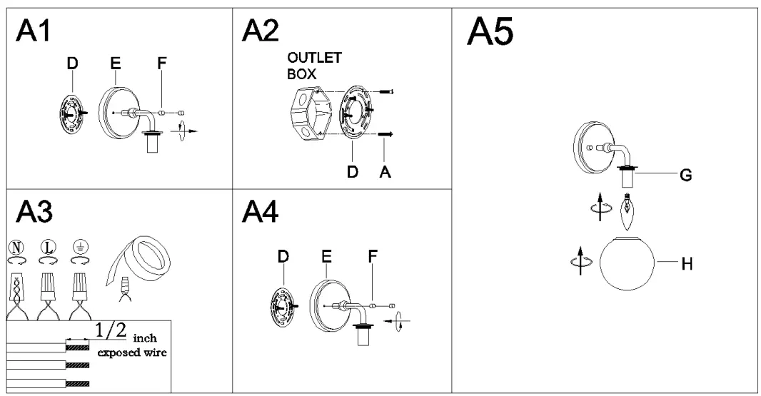 Assembly & Installation Instructions: