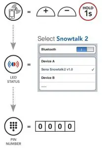 FIG 9 Initially Pairing the Headset