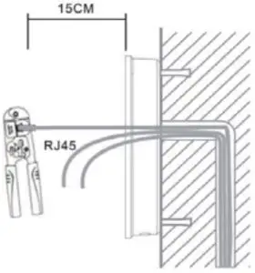 Back panel fixing and cabling