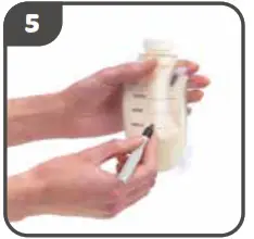 Tommee Tippee Express and Go Pouch Bottle and Pouch- 6