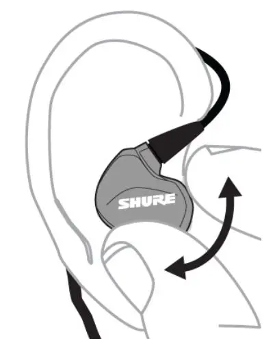 SHURE Aonic 5 Sound Isolating Earphones User Guide - Removing the Earphones