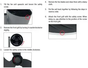 FIG 19 CLEANING THE FAN BLADES