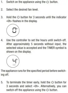 FIG 7 SETTING THE OFF TIMER