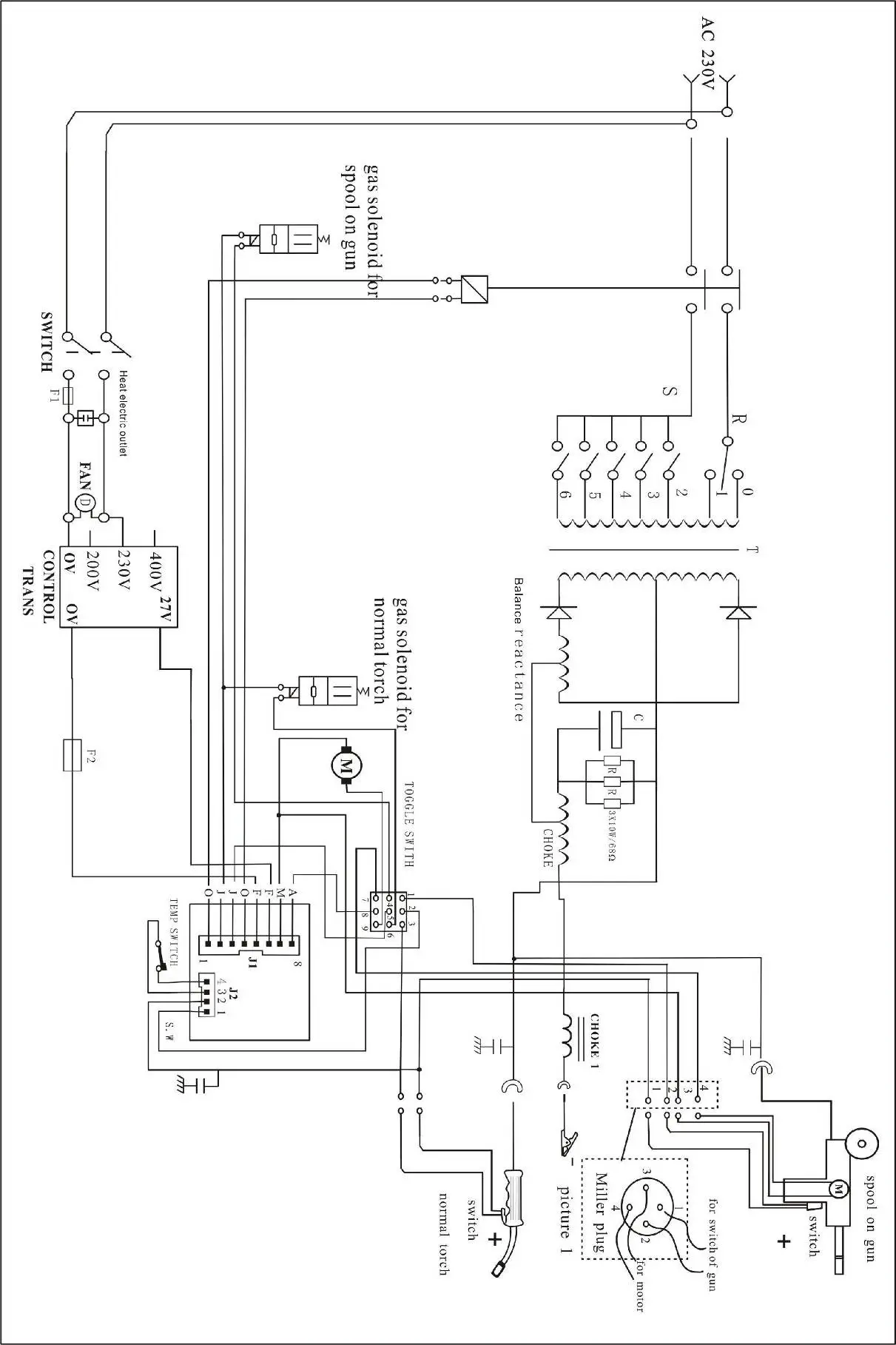 MIG Welder MG260 - ILLUSTRATION OF EXPLODED