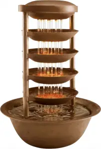 Homedics WFL-ETN EnviraScape Eternal Rain Illuminated Tabletop Relaxation Fountain