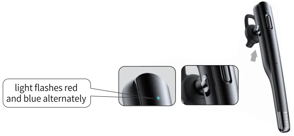 Glazata S80 Wireless Bluetooth Headset with Multi Microphone - device