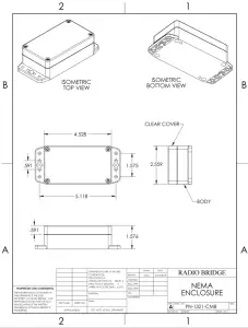 RADIO BRIDGE Wireless Thermocouple Temperature Sensor - ARMORED OUTDOOR