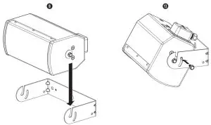 BOSE AMU105 ArenaMatch Utility Small-format Foreground Fill Loudspeakers - Attaching the Input Panel Cover2
