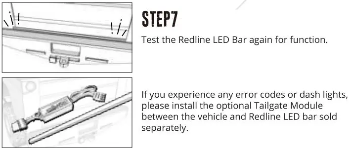 RedLine Tailgate LED Tailgate Light Bar - INSTALLATION 3
