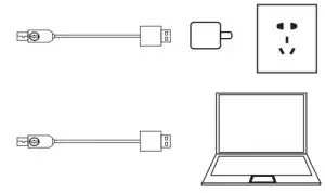 Dongguan Huhe Interactive Information Technology RW10 Wireless Charging Mouse Pad - power adaptor