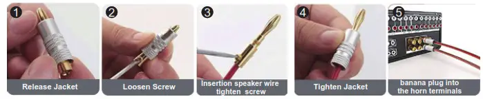 FOSI AUDIO T20 Bluetooth Tube Amplifier- connection illustration