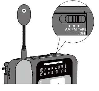 RETEKESS TR606 Portable AM FM Cassette Player and Recorder-7