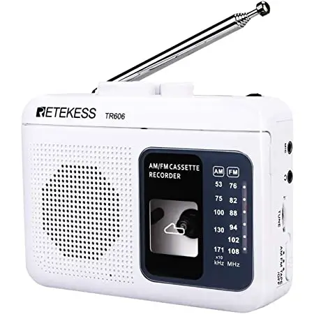 RETEKESS TR606 Portable AM FM Cassette Player and Recorder-product