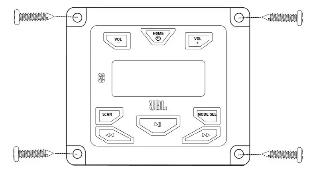 JBL Colorado Stereo OM- MOUNTING THE STEREO 