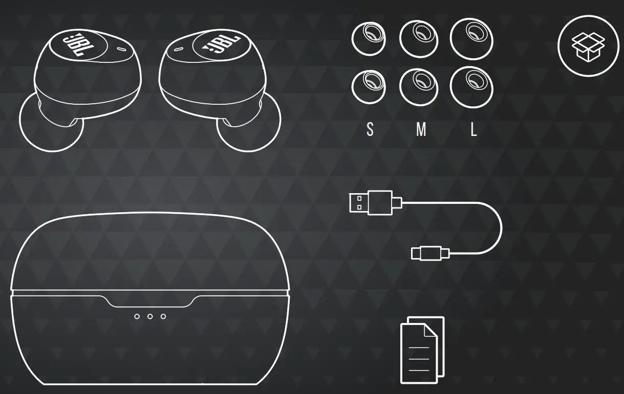 JBL Earbuds - WHAT’S IN THE BOX