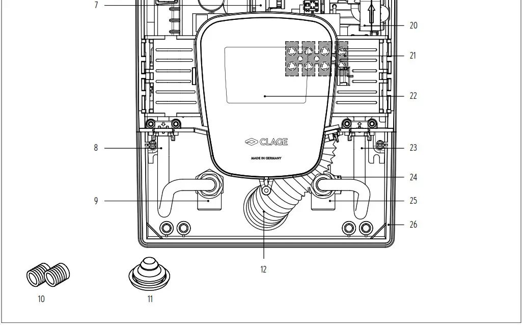 CLAGE E Convenience Instant Water Heater DSX Touch - List of figures 4