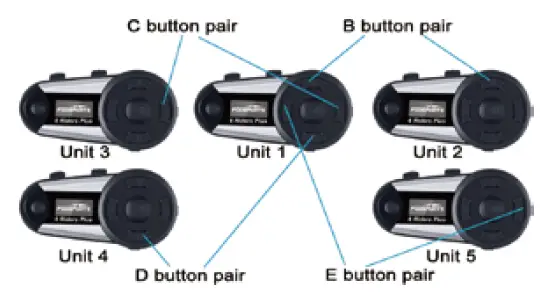 Pairing Five V6 Plus headsets