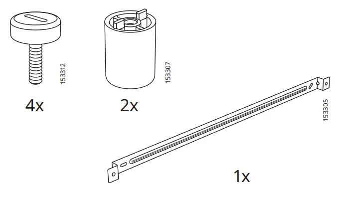 IKEA 805 077 88 UPPSPEL Pegboard 76x56 cm - parts 2