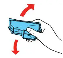 EPSON Small in One Printer - Gently shake the Black (BK) ink cartridge