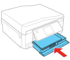 EPSON Small in One Printer - Keep the cassette flat as you insert
