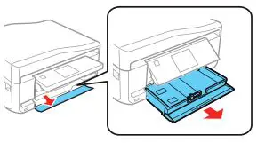 EPSON Small in One Printer - Lower the front cover