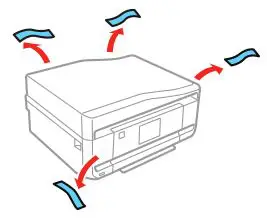 EPSON Small in One Printer - Remove all protective materials