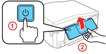 EPSON Small in One Printer - Turn on the product