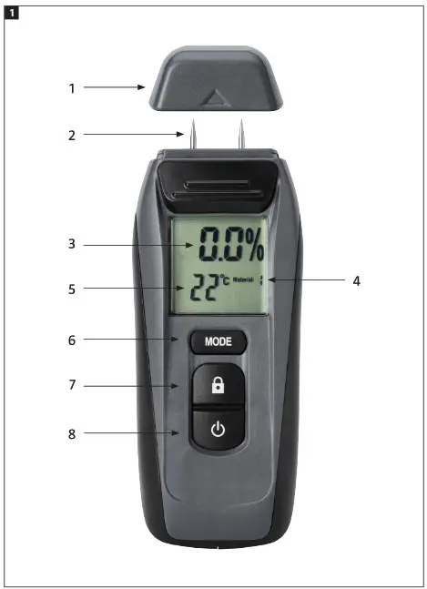 MEEC TOOLS 010989 Moiture Meter- 1