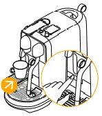 Nespresso Creatista BEN600 Place a cup