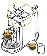 Nespresso Creatista BEN600 Milk Coffee Preparation - Two Cups