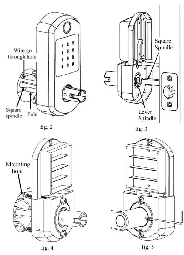 SCYAN X10 Finger Touchscreen Bluetooth Door Lock-20