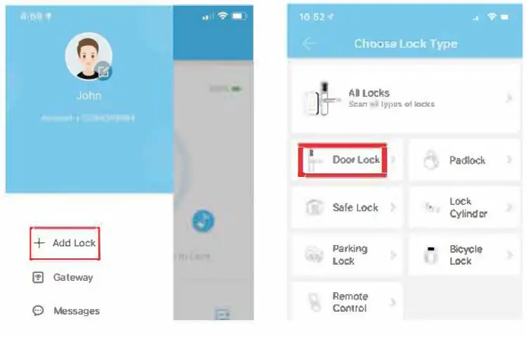 SCYAN X10 Finger Touchscreen Bluetooth Door Lock-6