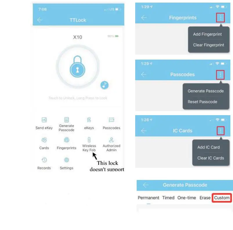 SCYAN X10 Finger Touchscreen Bluetooth Door Lock-7