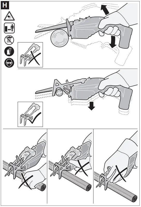 BOSCH 0600861900 Keo Garden Saw Instruction Manual - Fig H