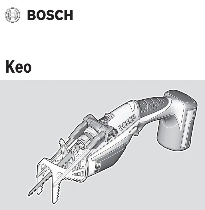 BOSCH 0600861900 Keo Garden Saw Instruction Manual