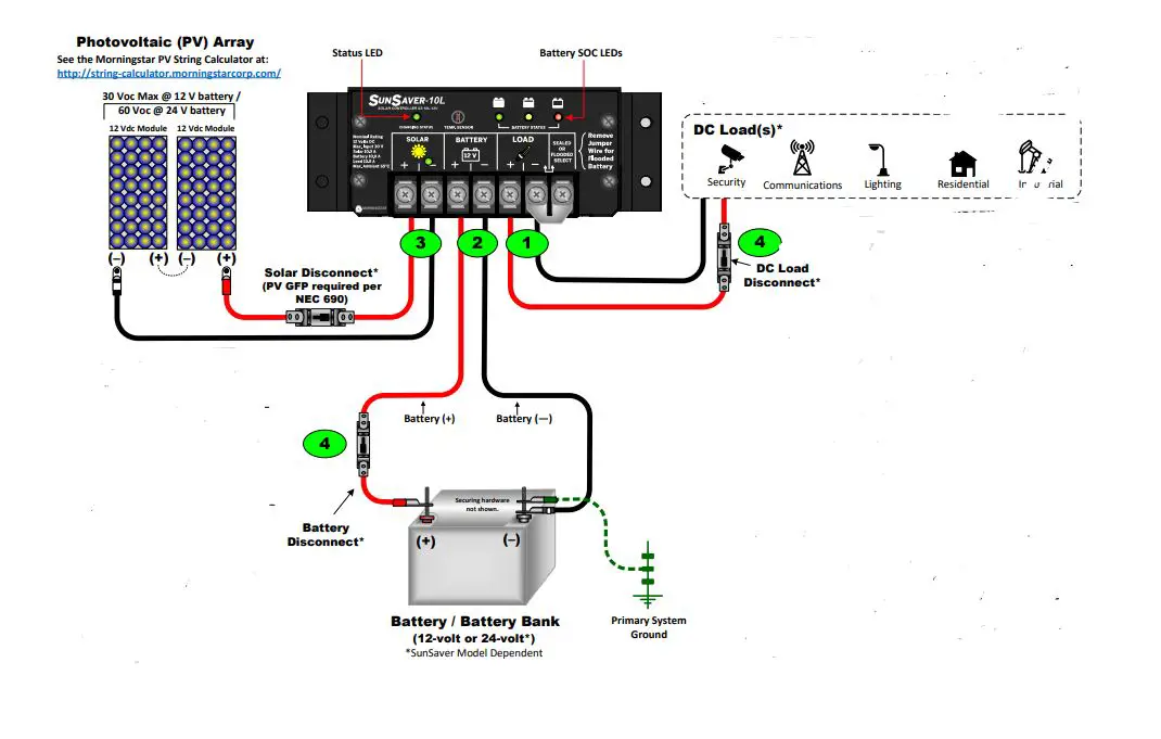 MORNINGSTAR SS-6 SunSaver Solar Controller FIG 5