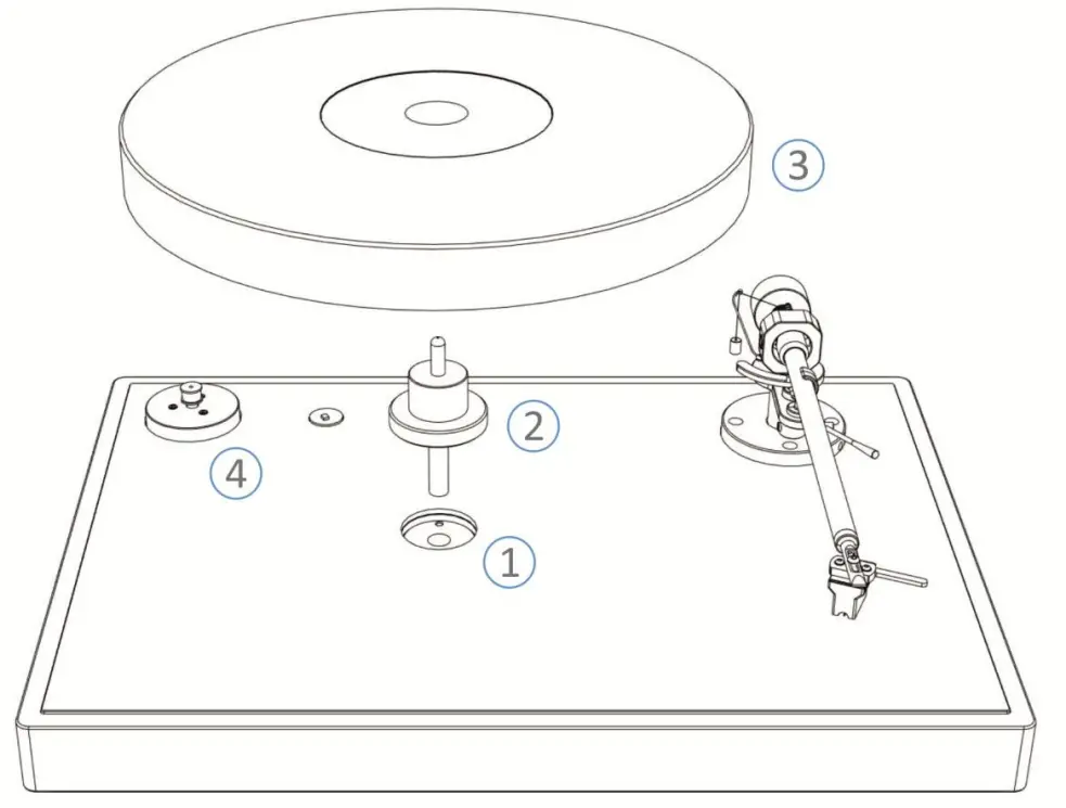 REVOX Studiomaster T700 Turntable - fig 1