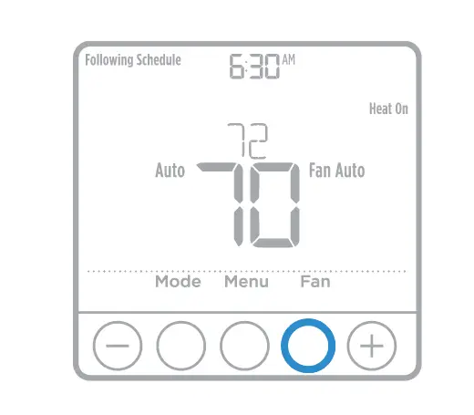 Fan operation settings