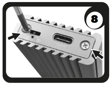 ICY BOX IB 1817MC C31 External Type C Enclosure for M.2 NVMe - parts 8