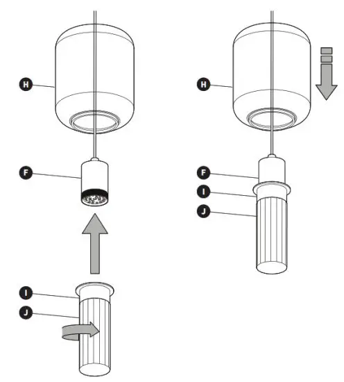 artika PDT4-CG 4-Light LED Pendant - fig 3