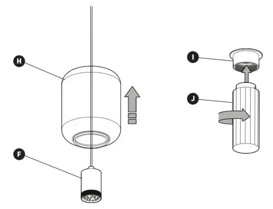 artika PDT4-CG 4-Light LED Pendant - fig 4