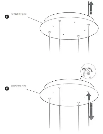 artika PDT4-CG 4-Light LED Pendant - fig 6