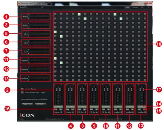 FIG 22 Mixer control panel