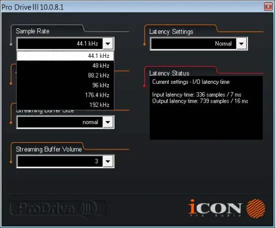 FIG 24 Sample rate setting
