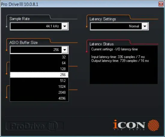 FIG 26 ASIO buffer Size