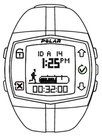 POLAR 18312 Active Activity Monitor - Button Functions