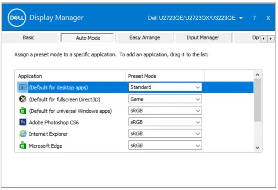 DELL U2723QX UltraSharp 27 32 Monitor app 23